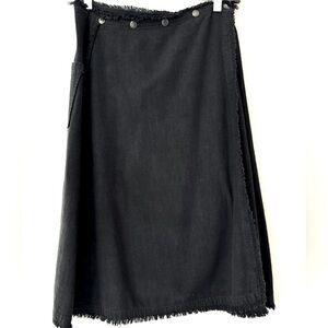 Pip Squeak Chapeau Linen Wrap Snap Skirt